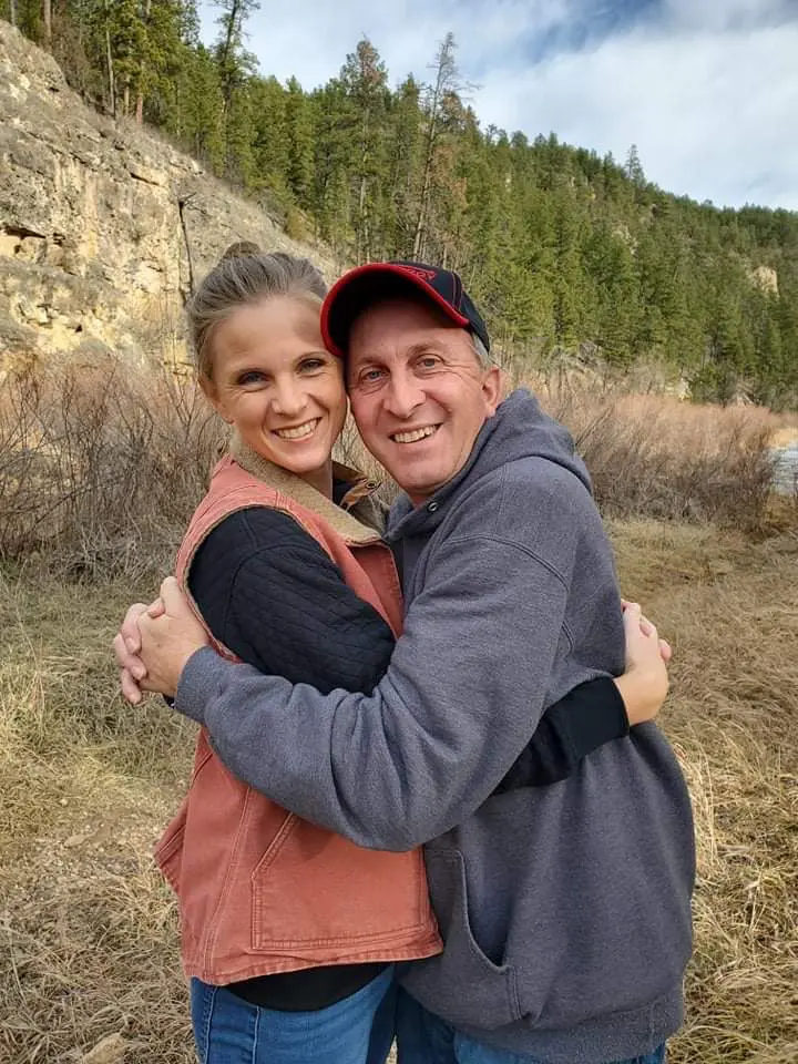 Andrea Fayville and her dad